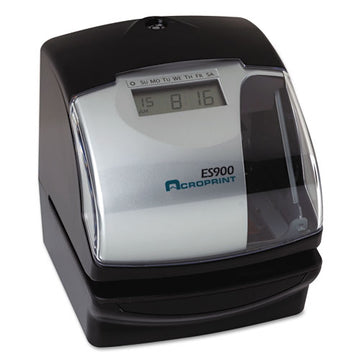 Acroprint® Es900 Atomic Electronic Payroll Recorder, Time Stamp And Numbering Machine, Digital Display, Black freeshipping - TVN Wholesale